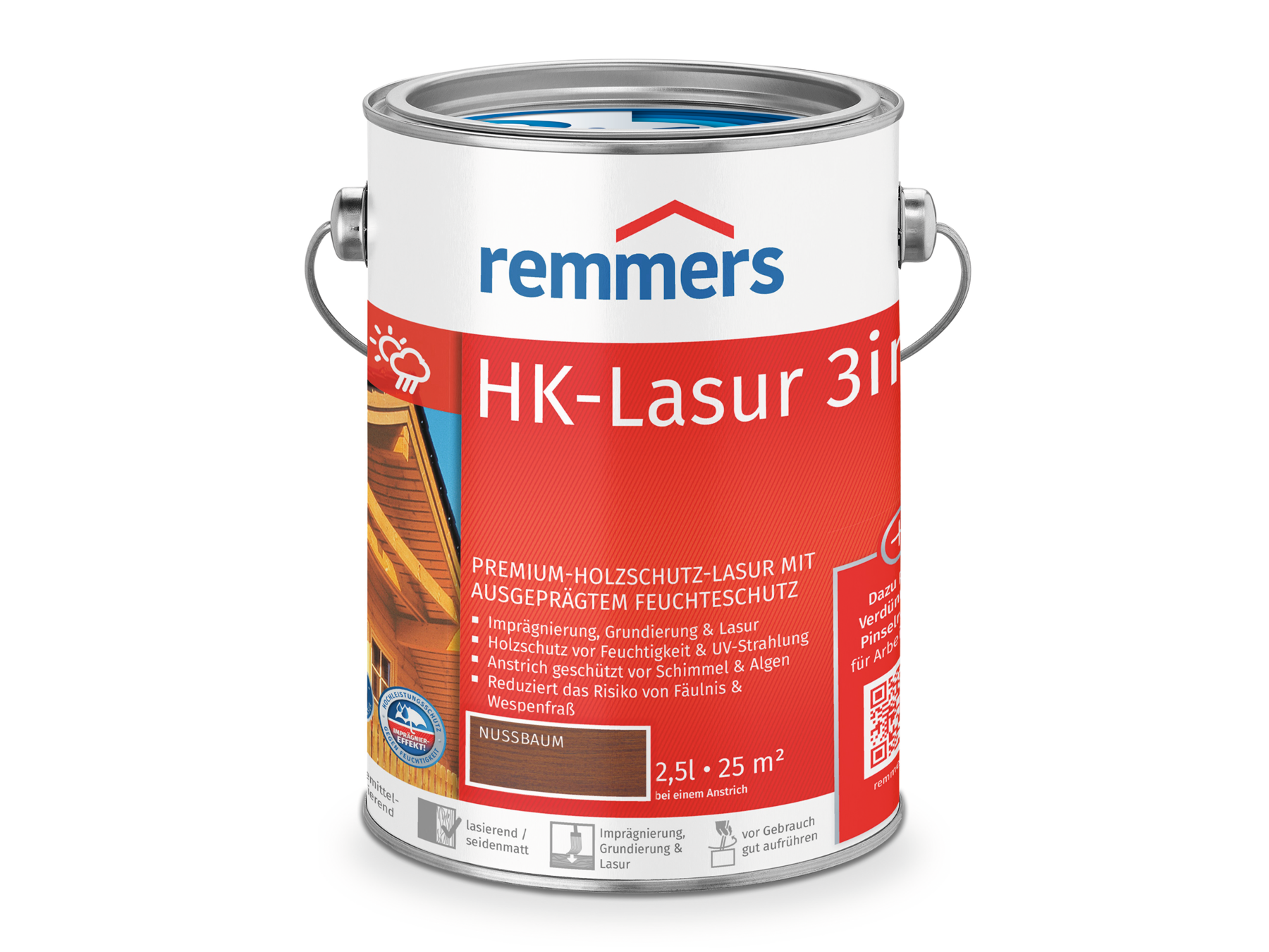 Remmers HK-Lasur 3in1 Holzlasur 2,5 l