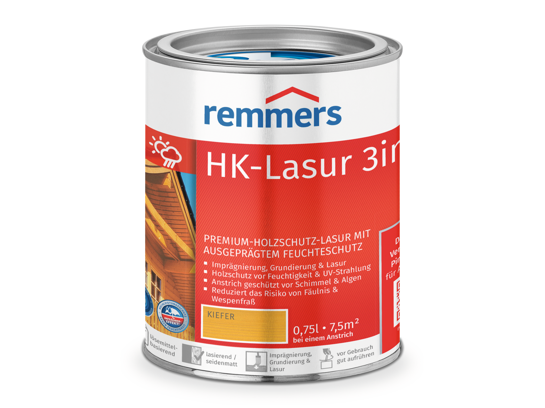 Remmers HK-Lasur 3in1 Holzlasur 0,75 l