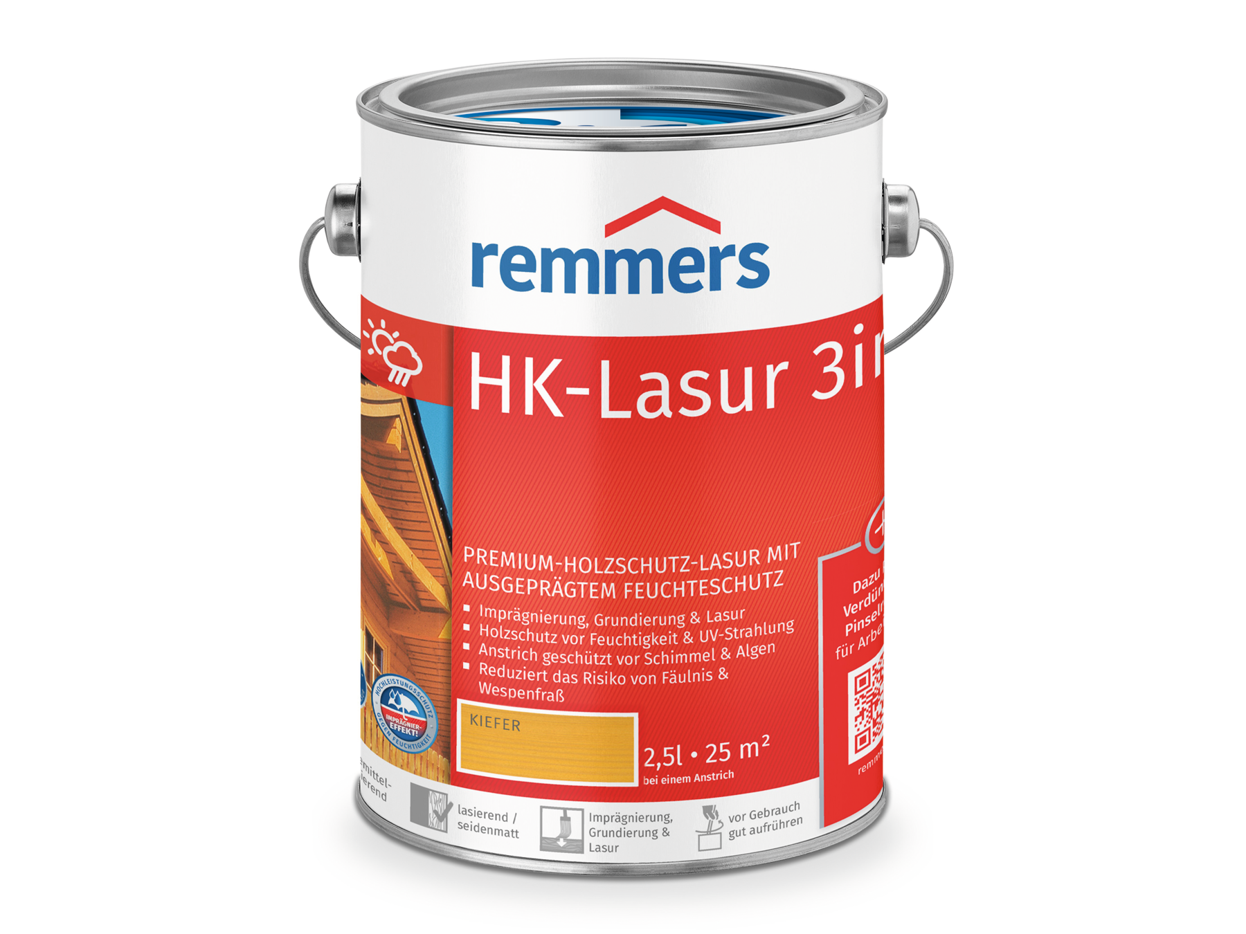 Remmers HK-Lasur 3in1 Holzlasur 2,5 l