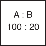 Mixing ratio comp. A 100 : comp. B 20