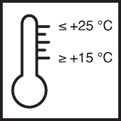 Temp. materiału, otoczenia i podłoża co najmniej +15 °C i maks. +25 °C
