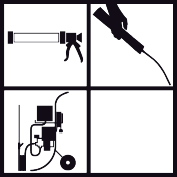 Sealant gun / Injection hose / Desoi piston pump EP-60