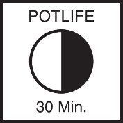 Pot life 30 min