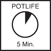 Pot life 5 min