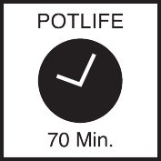 Pot life 70 min