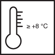 Application temperature: min. 8 °C