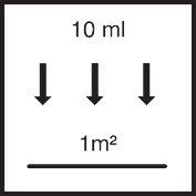 Approx. 10 ml / m² per layer applied