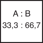 Mixing ratio comp. A 33.3 : comp. B 66.7
