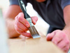Man with brush